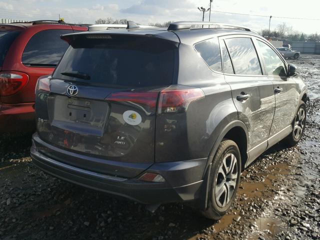 JTMBFREV1HJ110190 - 2017 TOYOTA RAV4 LE GRAY photo 4