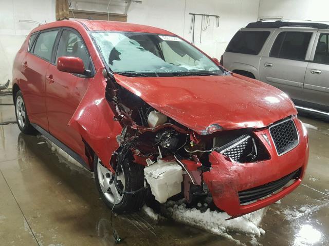 5Y2SP67819Z437100 - 2009 PONTIAC VIBE RED photo 1