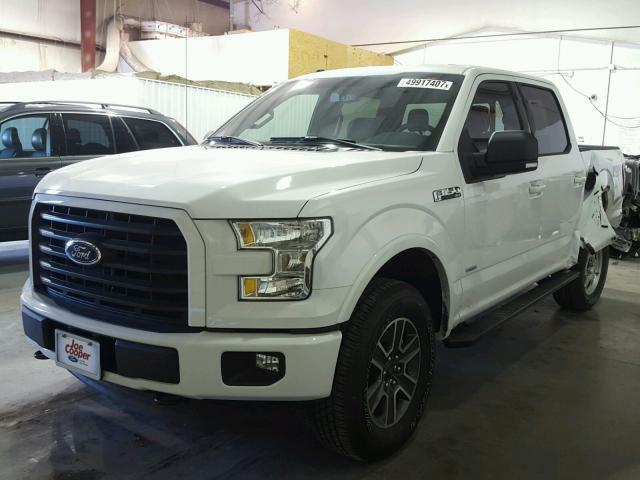 1FTEW1EG3HKE36003 - 2017 FORD F150 SUPER WHITE photo 2