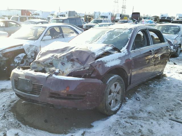 2G1WT55K479159542 - 2007 CHEVROLET IMPALA LT PURPLE photo 2