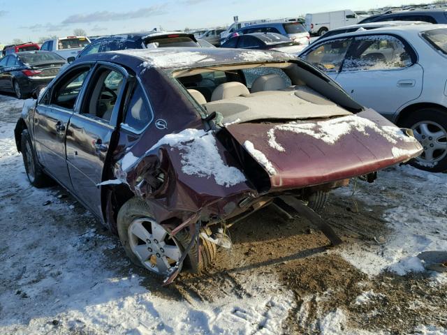 2G1WT55K479159542 - 2007 CHEVROLET IMPALA LT PURPLE photo 3