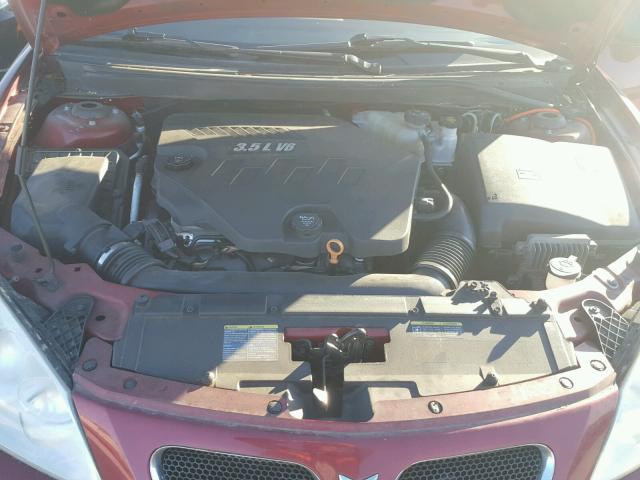 1G2ZH57N994102065 - 2009 PONTIAC G6 GT RED photo 7