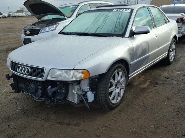 WAURD68D41A044890 - 2001 AUDI S4 2.7 QUA SILVER photo 2