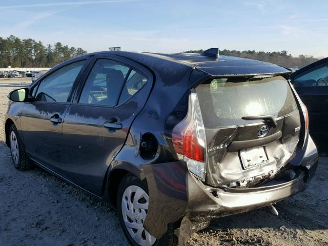 JTDKDTB37G1130674 - 2016 TOYOTA PRIUS C GRAY photo 3