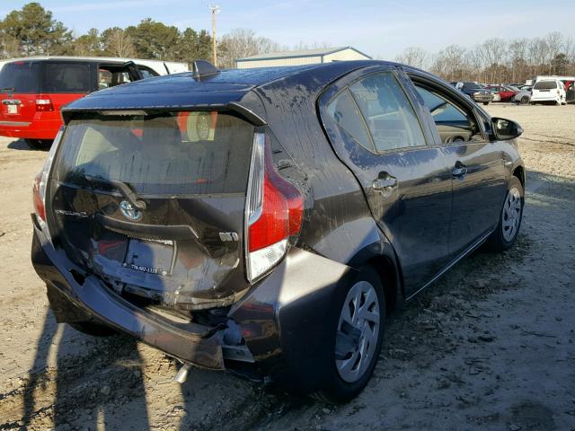 JTDKDTB37G1130674 - 2016 TOYOTA PRIUS C GRAY photo 4