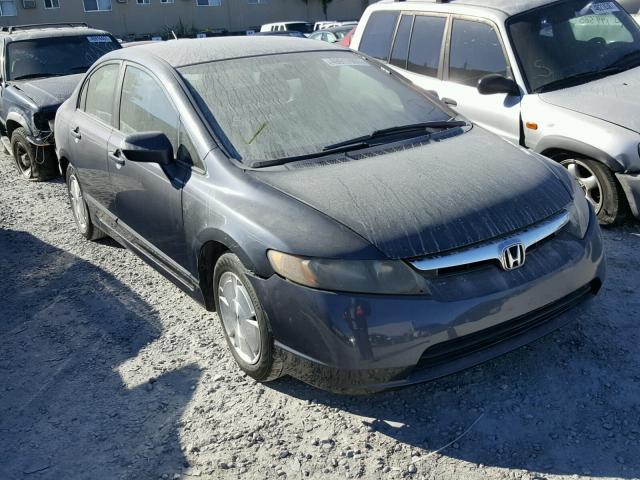 JHMFA36267S006836 - 2007 HONDA CIVIC HYBR GRAY photo 1