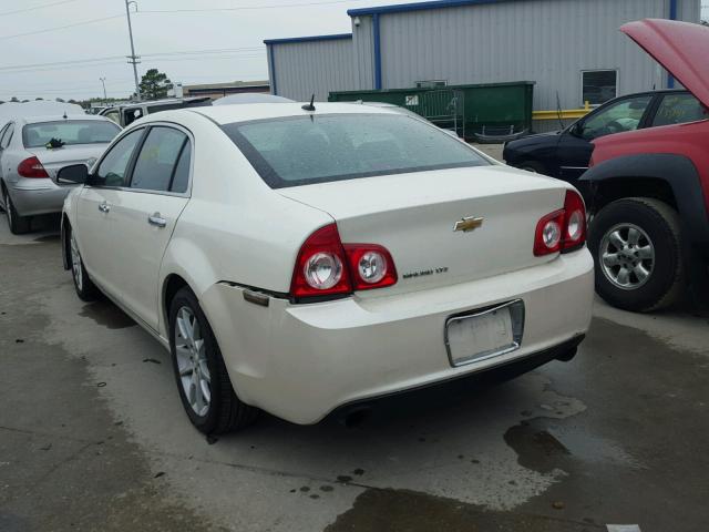 1G1ZE5E75BF399153 - 2011 CHEVROLET MALIBU LTZ WHITE photo 3