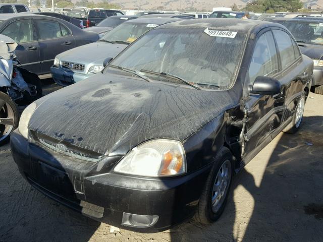 KNADC125136241149 - 2003 KIA RIO BLACK photo 2