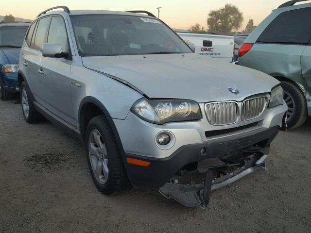 WBXPC93488WJ22853 - 2008 BMW X3 3.0SI SILVER photo 1