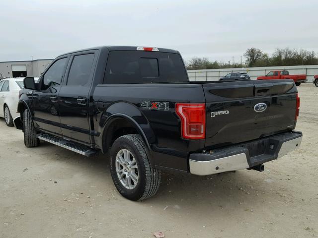 1FTEW1EF2GKD28851 - 2016 FORD F150 SUPER BLACK photo 3