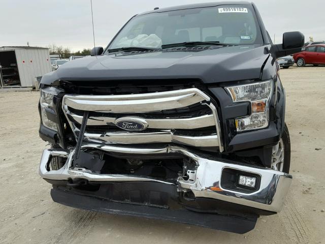 1FTEW1EF2GKD28851 - 2016 FORD F150 SUPER BLACK photo 9