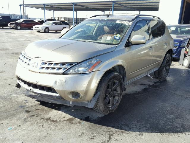 JN8AZ08T06W420196 - 2006 NISSAN MURANO SL GOLD photo 2