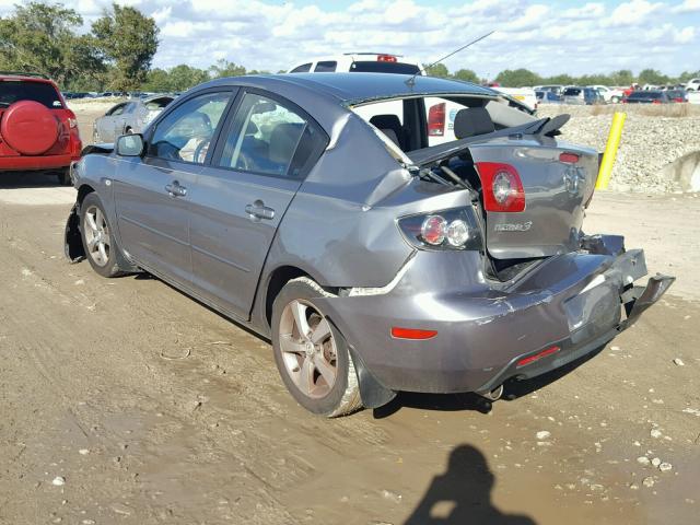 JM1BK12F761477702 - 2006 MAZDA 3 I GRAY photo 3