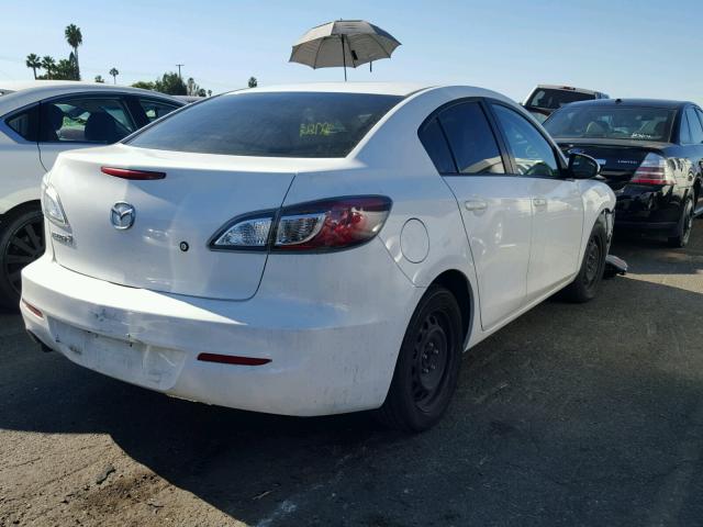 JM1BL1TG7D1818632 - 2013 MAZDA 3 I WHITE photo 4