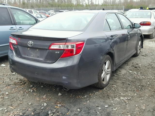 4T1BF1FK2EU333995 - 2014 TOYOTA CAMRY L GRAY photo 4