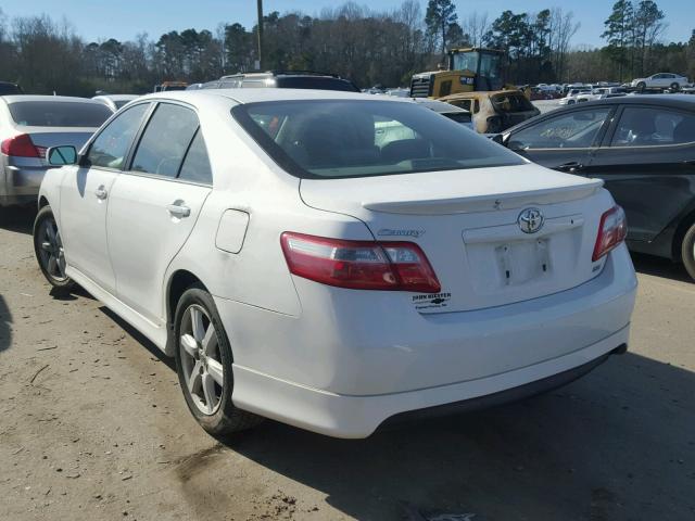 4T1BE46K39U911189 - 2009 TOYOTA CAMRY BASE WHITE photo 3