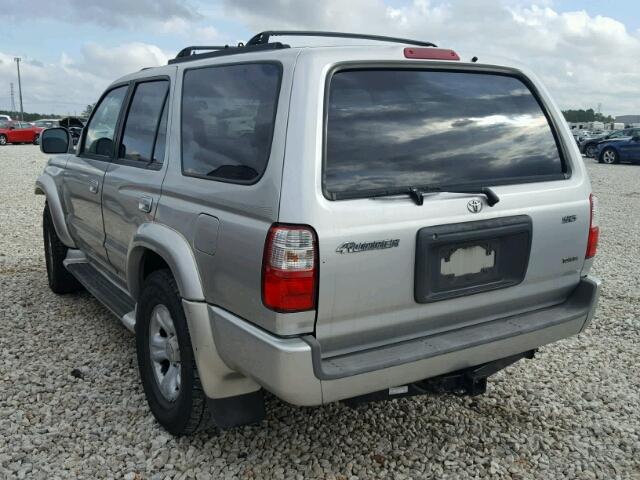 JT3GN86R310205287 - 2001 TOYOTA 4RUNNER SR SILVER photo 3