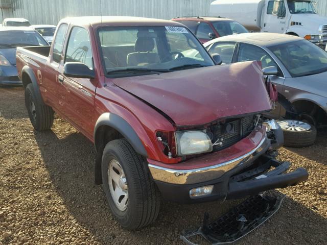 5TEWN72N64Z416928 - 2004 TOYOTA TACOMA XTR RED photo 1