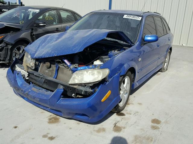 JM1BJ245131128754 - 2003 MAZDA PROTEGE PR BLUE photo 2