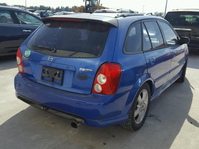 JM1BJ245131128754 - 2003 MAZDA PROTEGE PR BLUE photo 4