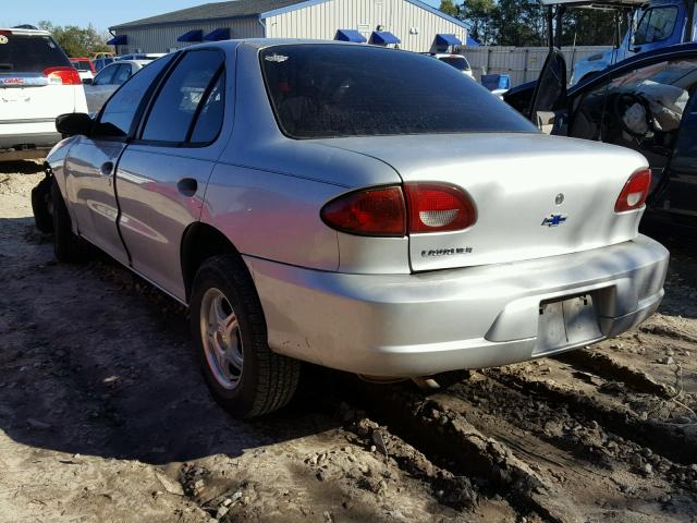 1G1JC524417127571 - 2001 CHEVROLET CAVALIER B GRAY photo 3