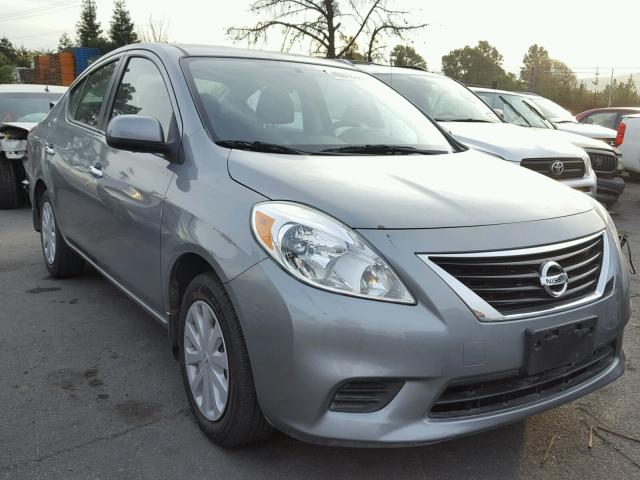 3N1CN7AP2CL879613 - 2012 NISSAN VERSA S SILVER photo 1