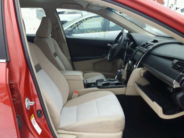 4T1BF1FK2CU575683 - 2012 TOYOTA CAMRY BASE RED photo 5