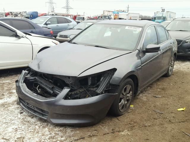 1HGCP2F60CA077807 - 2012 HONDA ACCORD SE GRAY photo 2