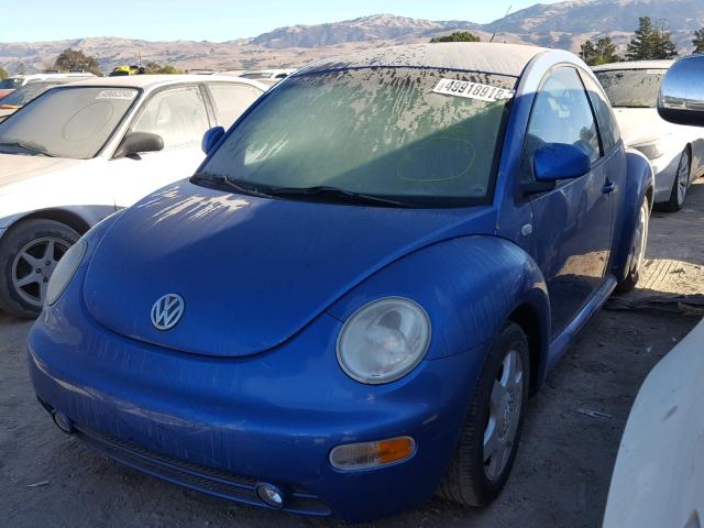 3VWCC21C4XM463000 - 1999 VOLKSWAGEN NEW BEETLE 蓝色 照片 2