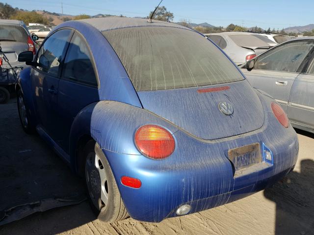 3VWCC21C4XM463000 - 1999 VOLKSWAGEN NEW BEETLE 蓝色 照片 3