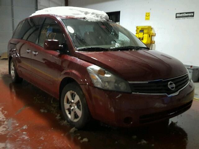 5N1BV28U38N117465 - 2008 NISSAN QUEST S RED photo 1