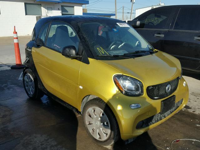 WMEFJ5DA1GK075832 - 2016 SMART FORTWO YELLOW photo 1