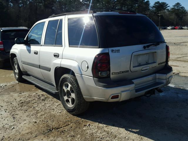 1GNDS13S342381438 - 2004 CHEVROLET TRAILBLAZE SILVER photo 3