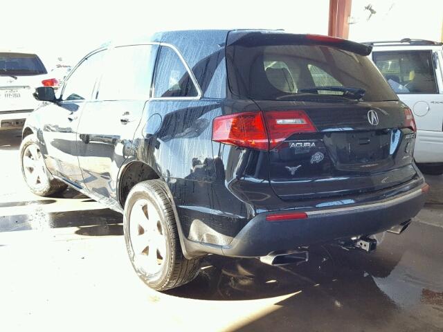 2HNYD2H24BH535141 - 2011 ACURA MDX BLACK photo 3