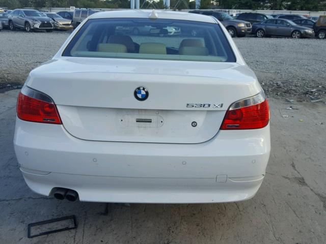 WBANF735X7CU28152 - 2007 BMW 530 XI WHITE photo 9