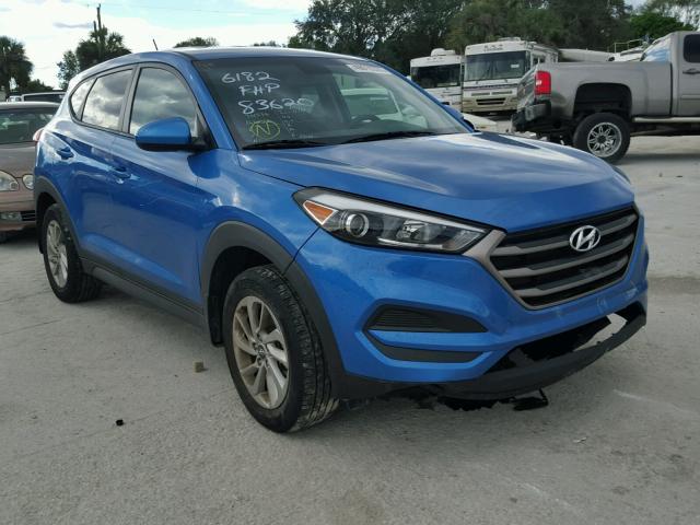 KM8J23A49GU226182 - 2016 HYUNDAI TUCSON SE BLUE photo 1