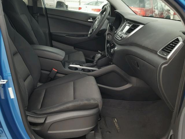 KM8J23A49GU226182 - 2016 HYUNDAI TUCSON SE BLUE photo 5