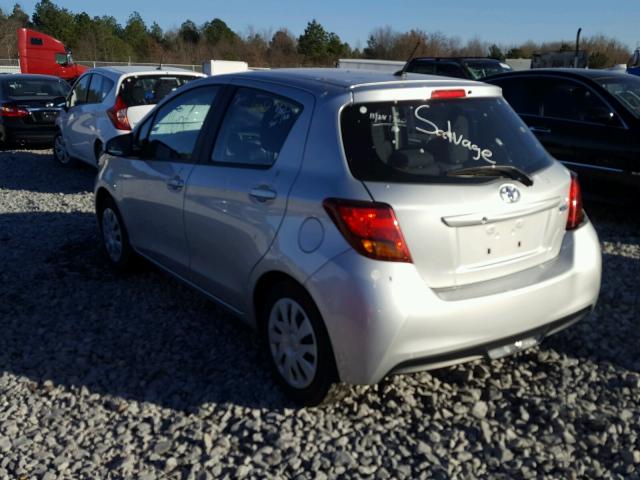 VNKKTUD36HA081417 - 2017 TOYOTA YARIS L SILVER photo 3