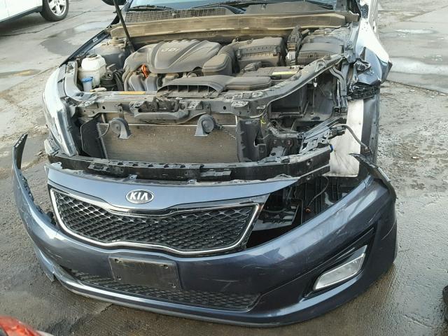 5XXGM4A75FG391241 - 2015 KIA OPTIMA LX BLUE photo 7