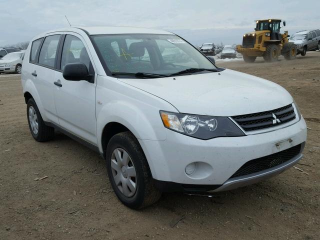 JA4MS31X37Z000809 - 2007 MITSUBISHI OUTLANDER WHITE photo 1