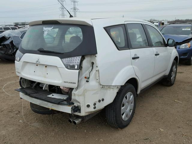 JA4MS31X37Z000809 - 2007 MITSUBISHI OUTLANDER WHITE photo 4