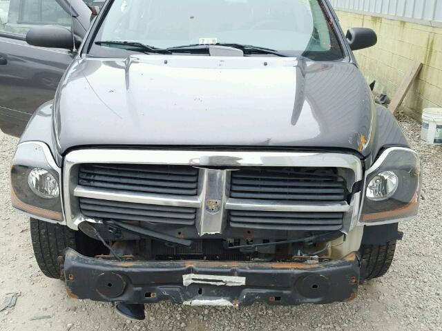 1D4HB48N84F169659 - 2004 DODGE DURANGO SL GRAY photo 7