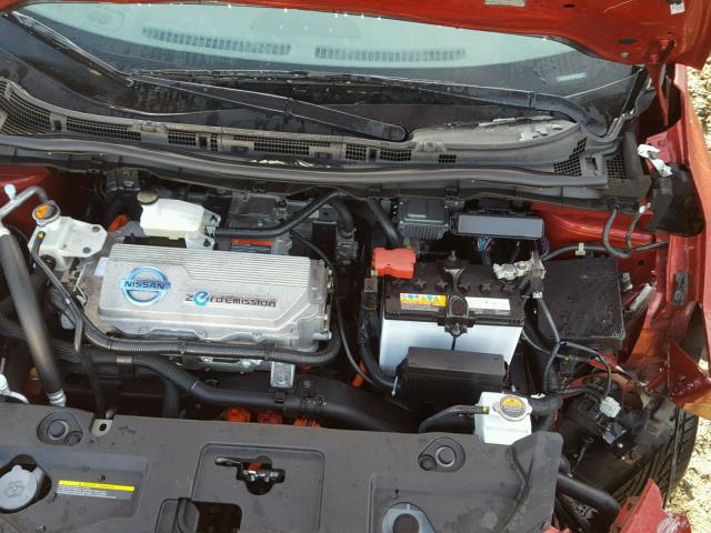 JN1AZ0CP2CT022073 - 2012 NISSAN LEAF SV RED photo 7