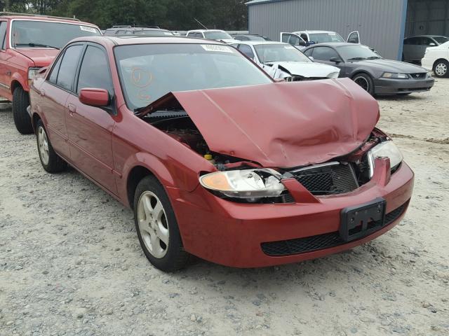 JM1BJ225810482728 - 2001 MAZDA PROTEGE LX BURGUNDY photo 1