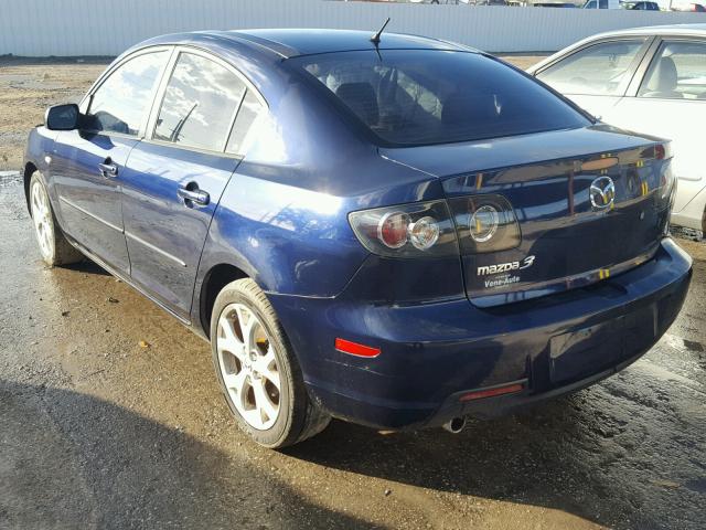 JM1BK32F681118307 - 2008 MAZDA 3 I BLUE photo 3