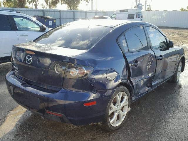 JM1BK32F681118307 - 2008 MAZDA 3 I BLUE photo 4