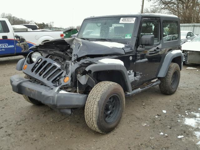 1J4FA24189L773312 - 2009 JEEP WRANGLER X BLACK photo 2