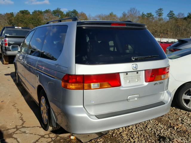 5FNRL18962B015310 - 2002 HONDA ODYSSEY EX SILVER photo 3