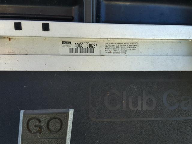 A0030910287 - 2000 GOLF GOLFCART GREEN photo 10