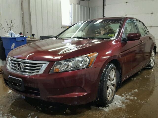 1HGCP2F85AA135196 - 2010 HONDA ACCORD EXL MAROON photo 2